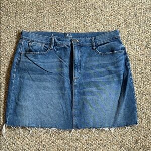 a.n.a Women's Classic Blue Mini Skirt